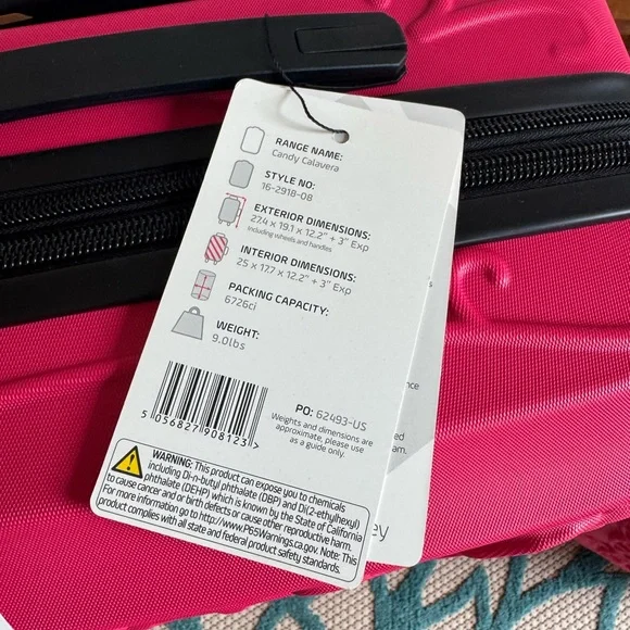 “IT IMPAKT STYLE 2025 LUGGAGE” RED SKULL”HARDSIDE ROLLER LUGGAGE - Picture 7 of 9